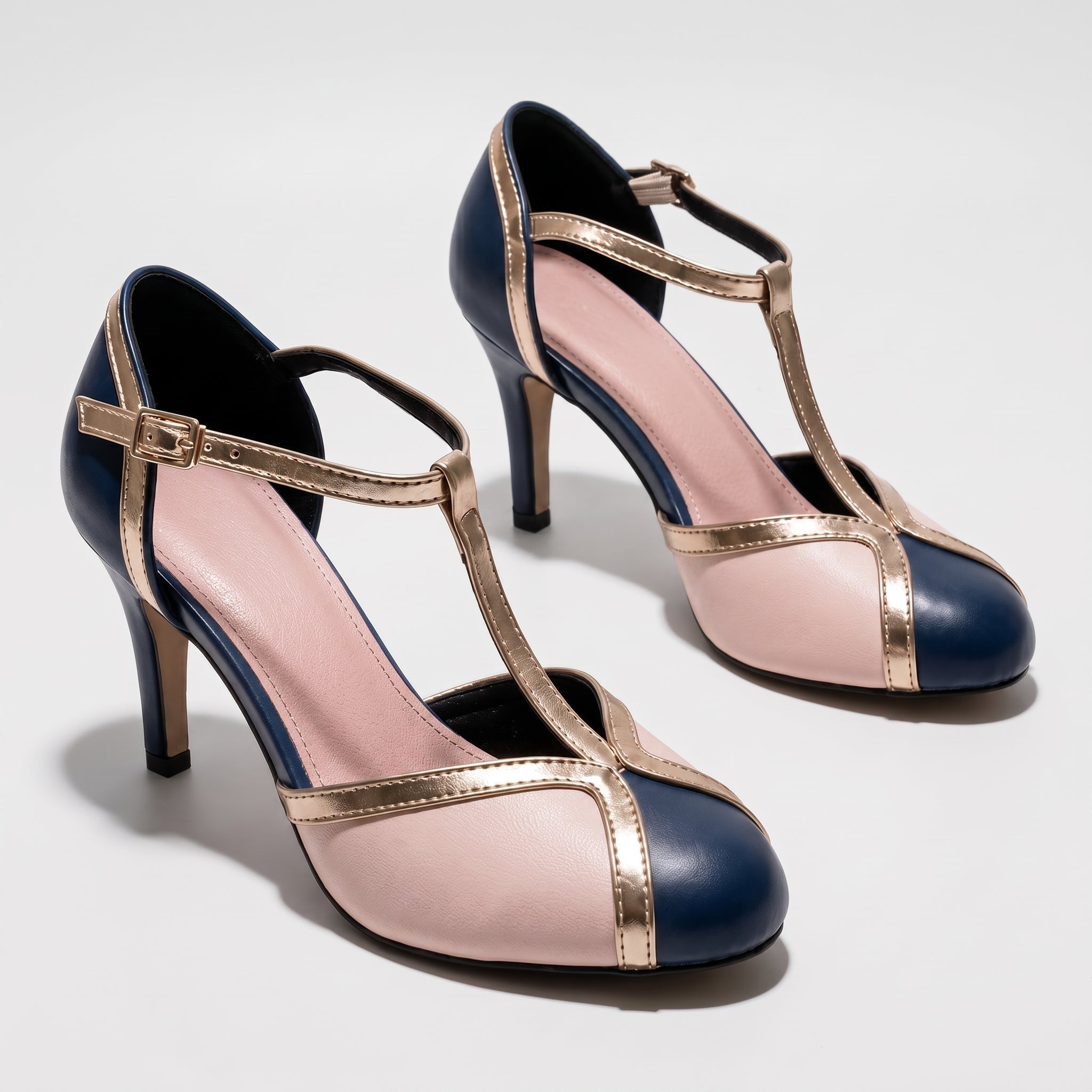 Vivienne - Women's Vintage Stiletto Heels - Heels - Blue - Taylor & Bennett
